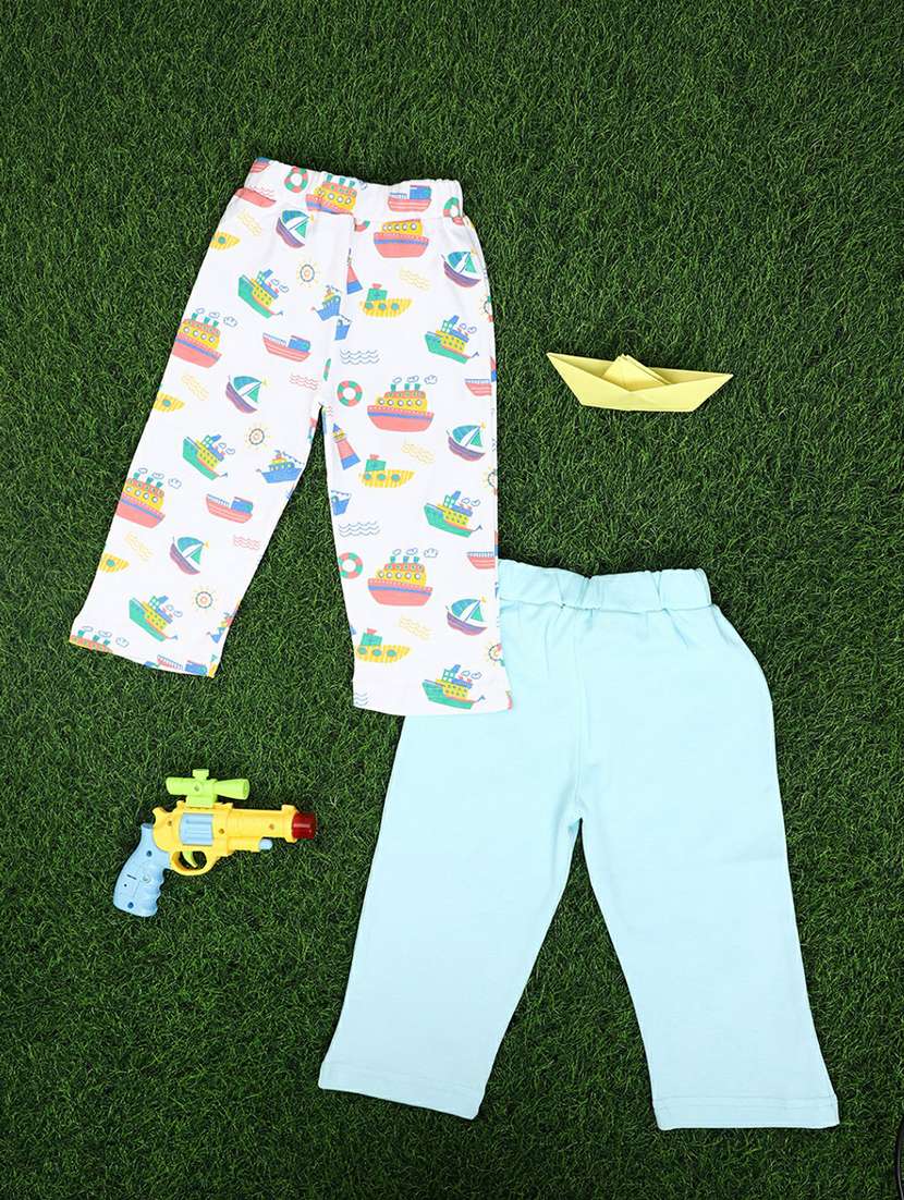 boys set of 2 printed regular trouser - 20595543 -  Standard Image - 1