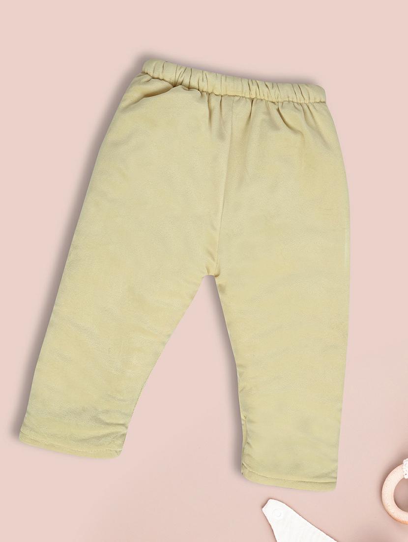 light yellow cotton casual trouser - 20595585 - Standard Image - 1