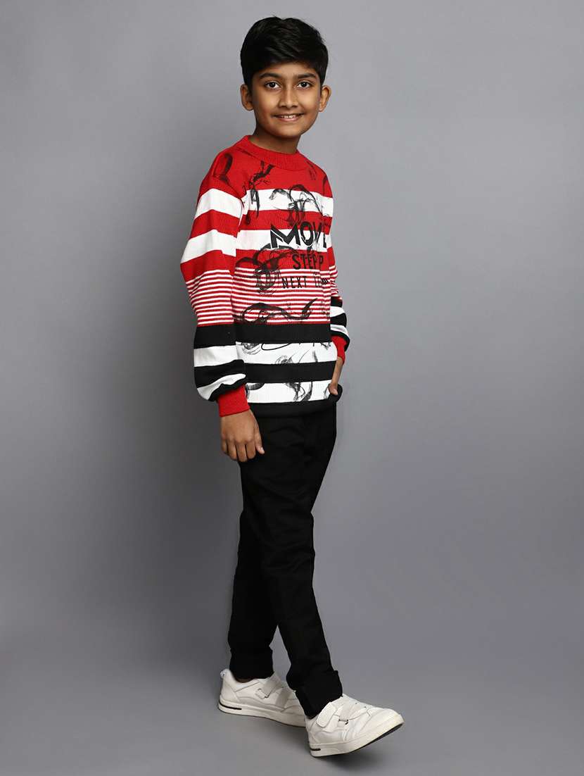 boys multi colored striped sweater - 20595735 -  Standard Image - 4