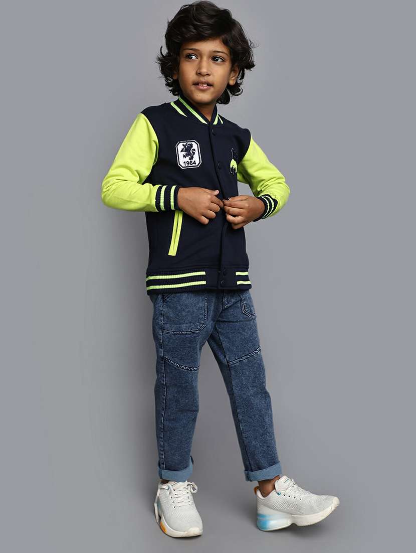 boys long sleeved color block sweatshirt - 20595809 - Standard Image - 4