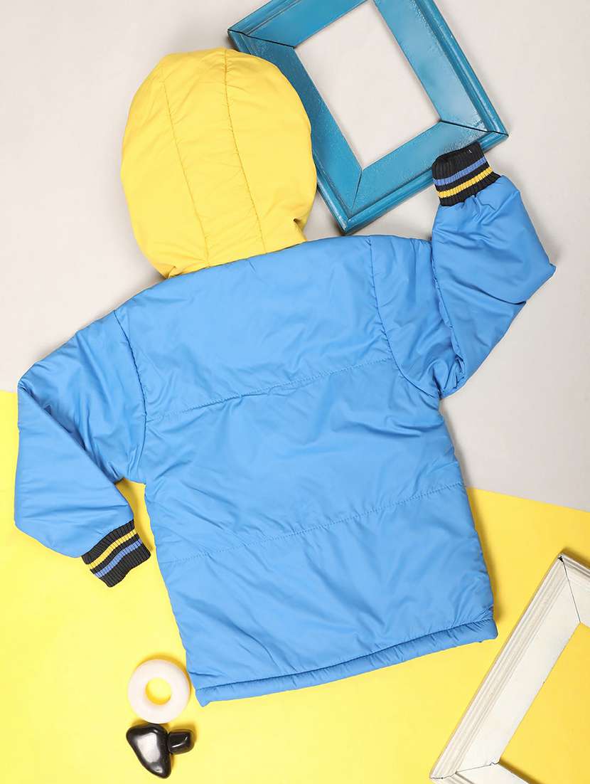color blocked quilted jacket - 20595881 -  Standard Image - 1