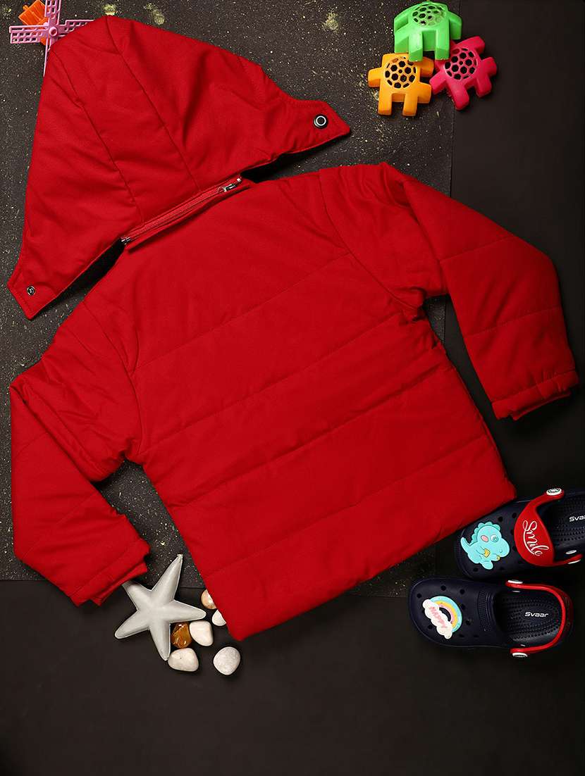 boys red quilted jacket - 20595915 -  Standard Image - 1