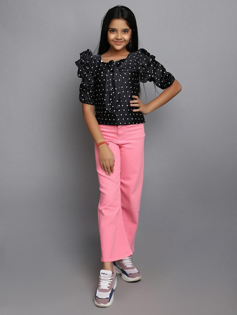 girls tie up neck top - 20596127 - Standard Image - 4