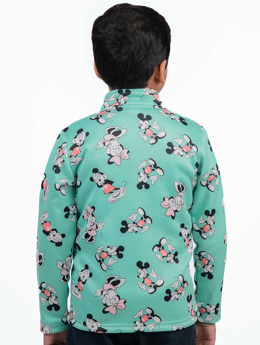 boys green printed regular jacket - 20596741 -  Standard Image - 1