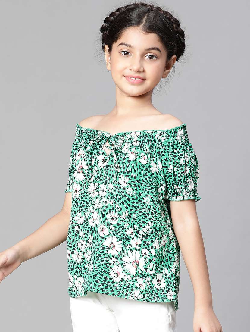 girls off shoulder top - 20596778 - Standard Image - 1