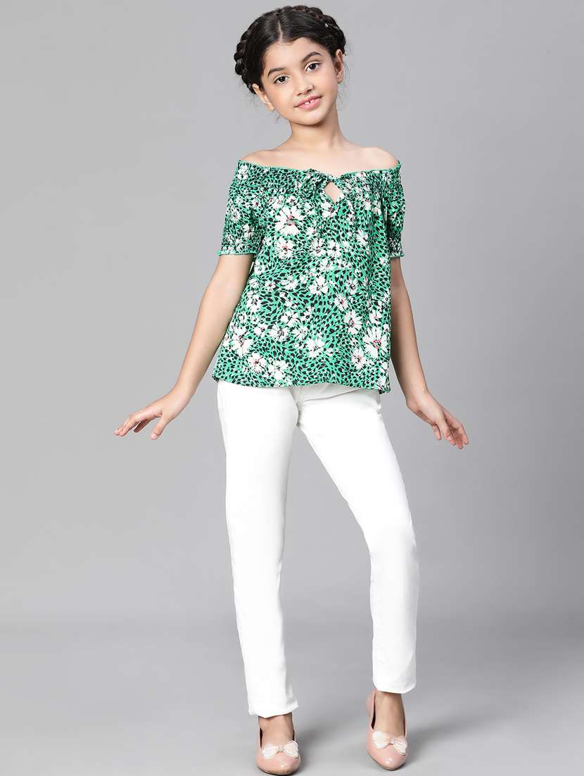 girls off shoulder top - 20596778 - Standard Image - 4
