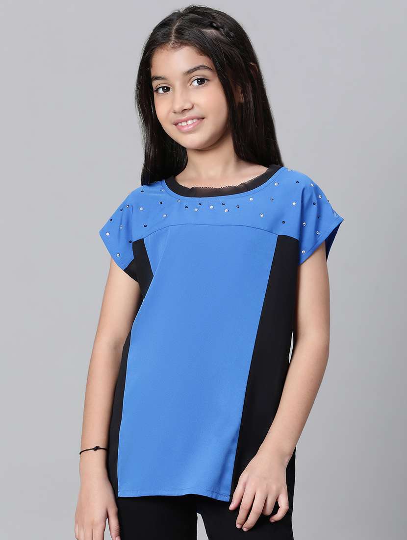 girls round neck top