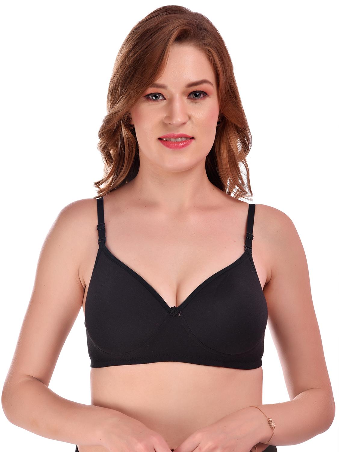 women pack of 3 solid t-shirt bra - 20596855 - Standard Image - 1
