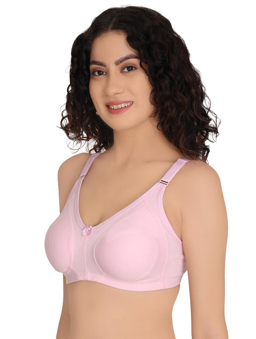 women solid pink regular bra - 20596919 - Standard Image - 1