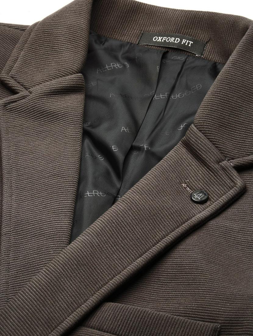 grey cotton blend single breasted casual blazer - 20597907 - Standard Image - 6