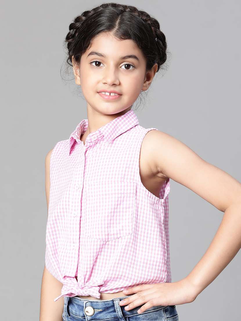 girls collared tank - 20598328 -  Standard Image - 1