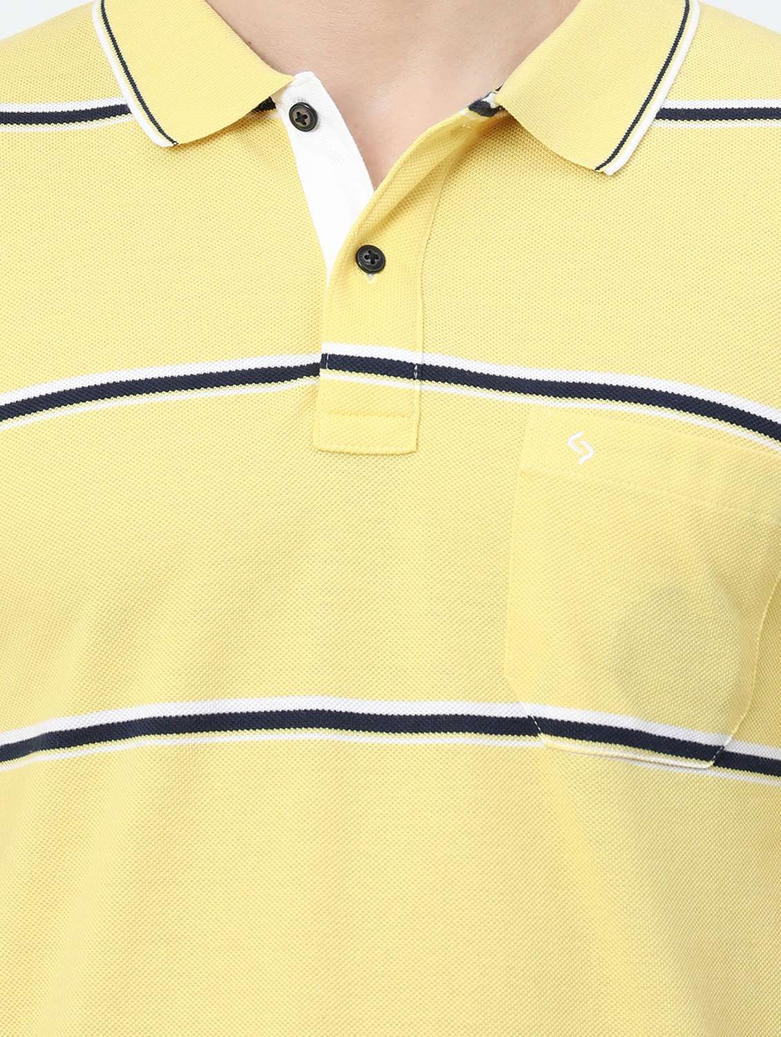 men striped cotton polo t-shirt - 20598380 -  Standard Image - 4