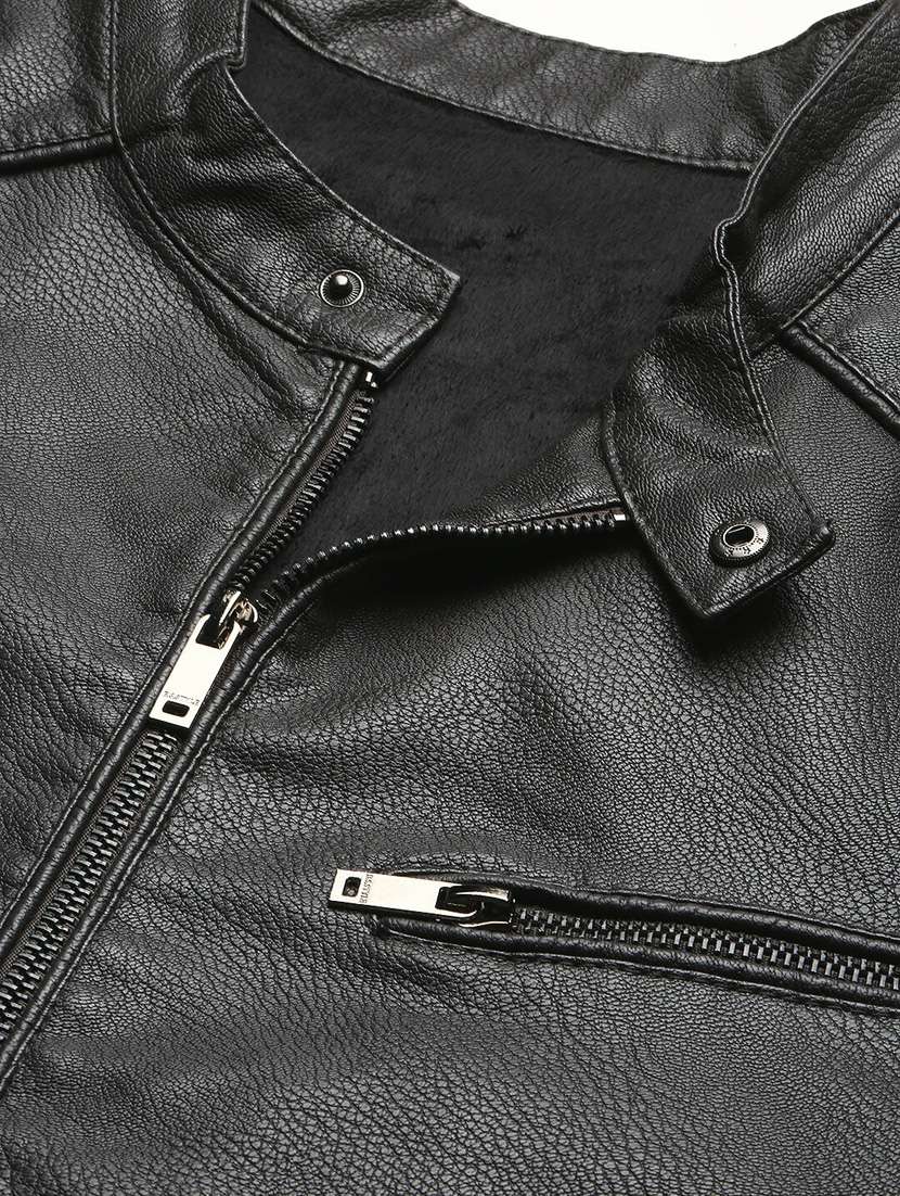 grey faux leather bomber jacket - 20598521 -  Standard Image - 6