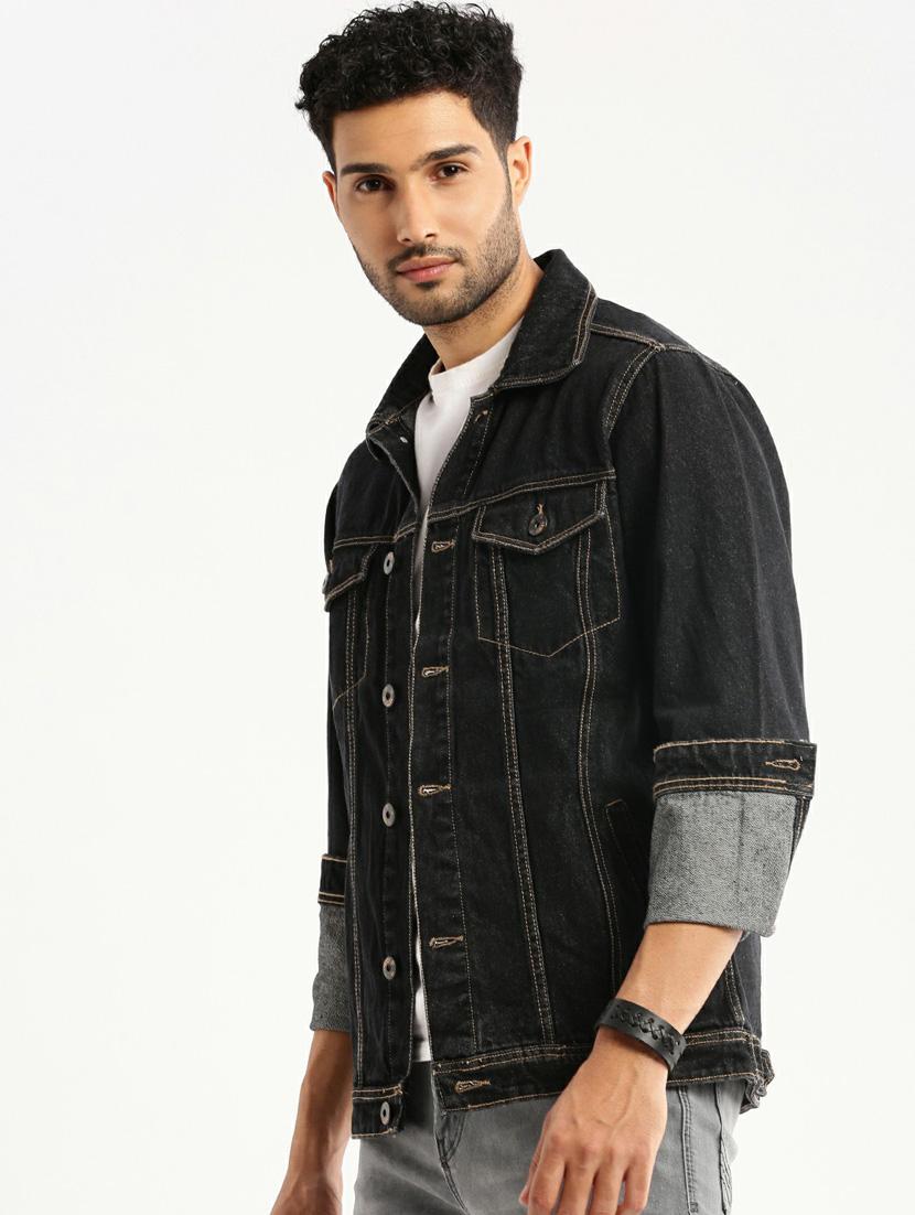 black denim jacket - 20598527 -  Standard Image - 1