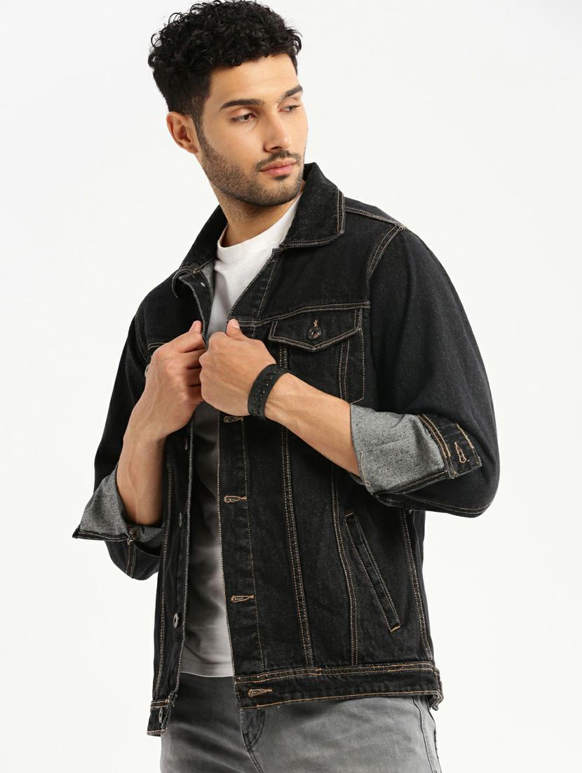black denim jacket - 20598527 - Standard Image - 4