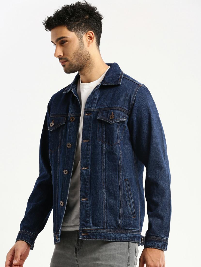 navy blue denim jacket - 20598537 -  Standard Image - 1