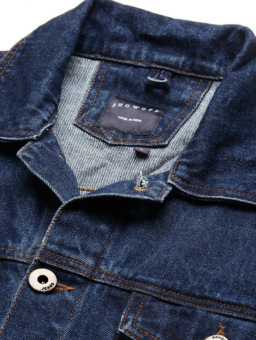 navy blue denim jacket - 20598537 - Standard Image - 6