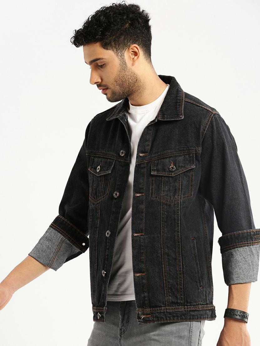 black denim jacket - 20598543 -  Standard Image - 1
