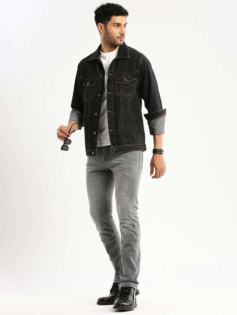 black denim jacket - 20598543 - Standard Image - 4