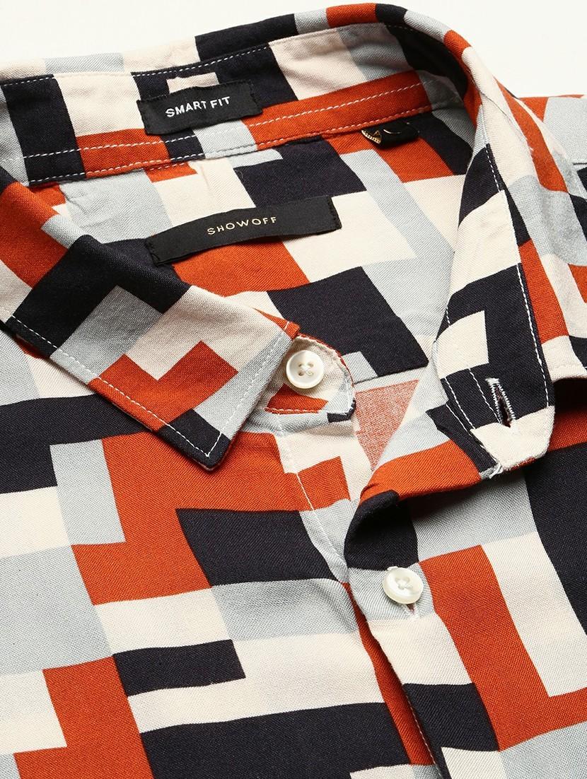 multi colored cotton blend casual shirt - 20598813 - Standard Image - 6