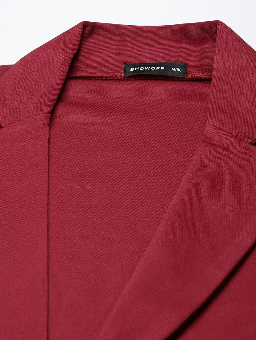 women solid single breasted blazer - 20598857 - Standard Image - 6