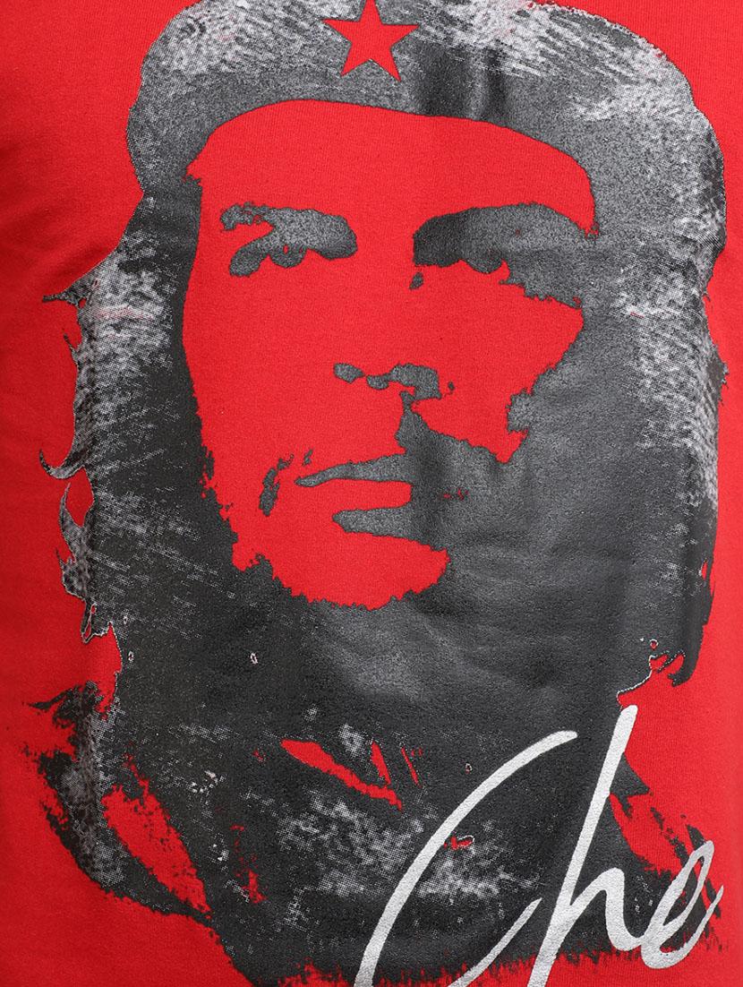 red front printed casual t-shirt - 20599870 - Standard Image - 4