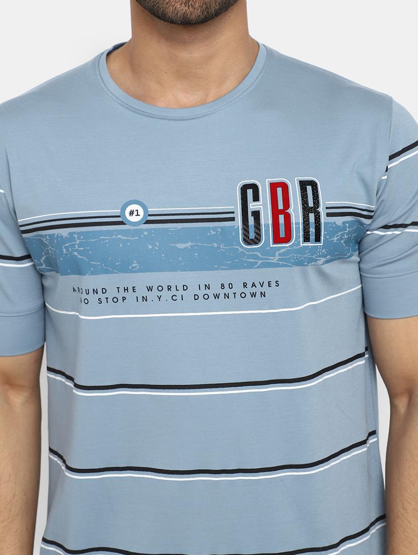 men round neck printed regular t-shirt - 20599883 - Standard Image - 4