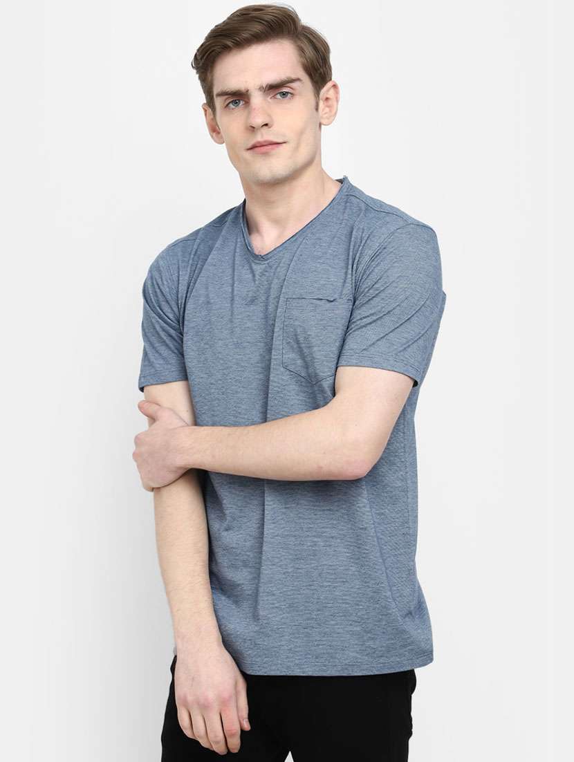 men melange short sleeve t-shirt - 20599954 -  Standard Image - 1