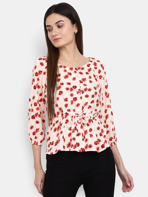 pink cotton a line top - 20600163 - Standard Image - 0