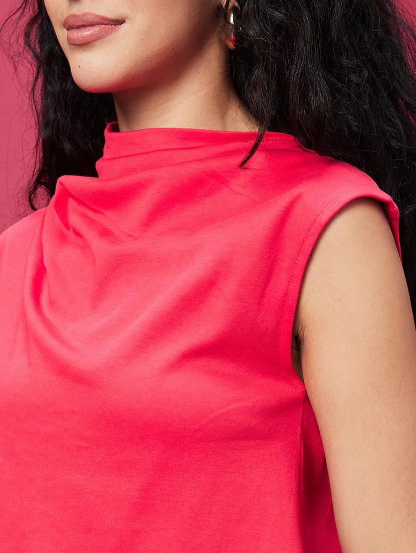 pink solid regular top - 20600261 - Standard Image - 4