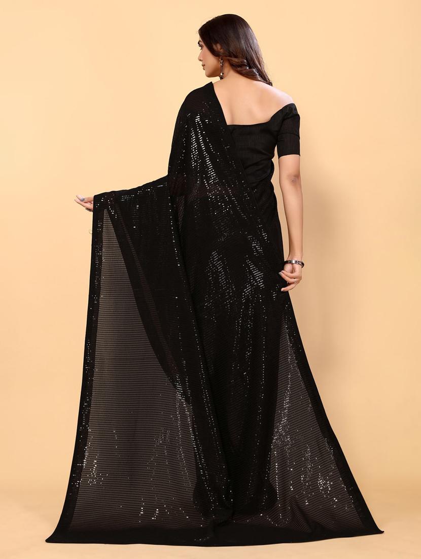 women all over sequined saree with blouse - 20601195 - Standard Image - 1