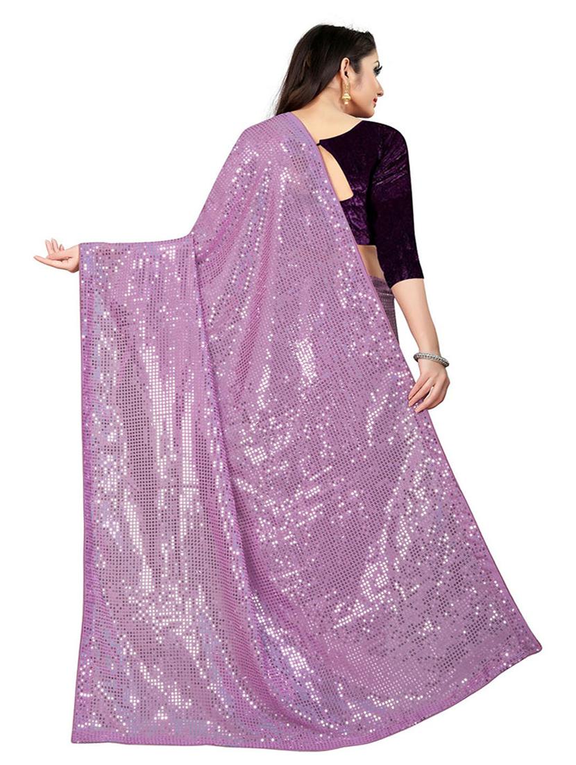 women all over sequined saree - 20601206 - Standard Image - 1