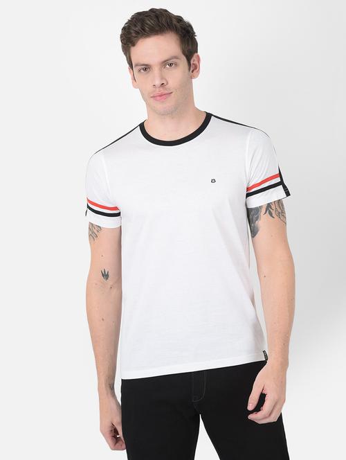 man round neck solid t-shirt - 20601420 - Standard Image - 0