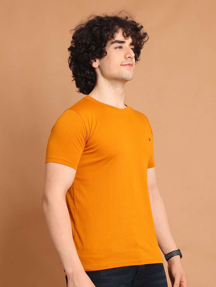 orange plain short sleeve t-shirt - 20601472 - Standard Image - 1