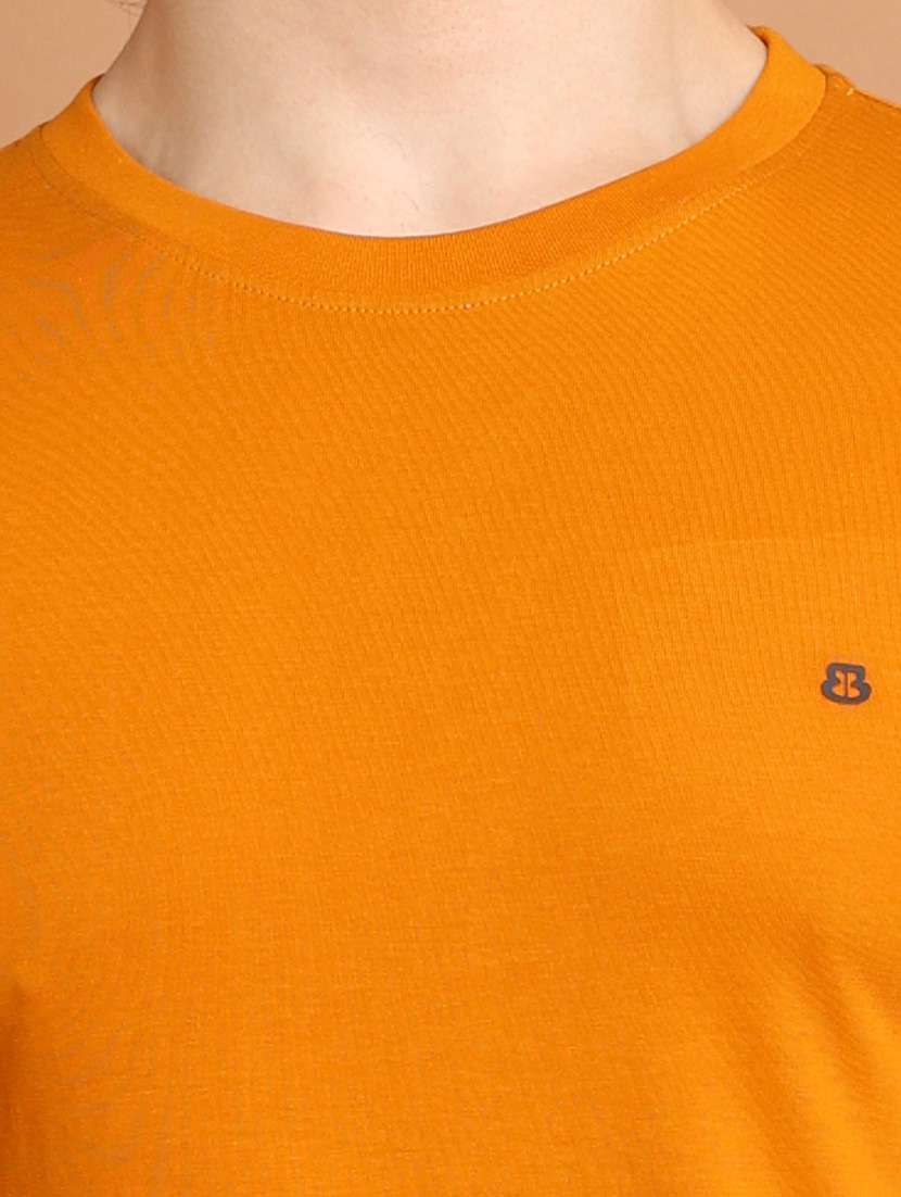 orange plain short sleeve t-shirt - 20601472 - Standard Image - 4