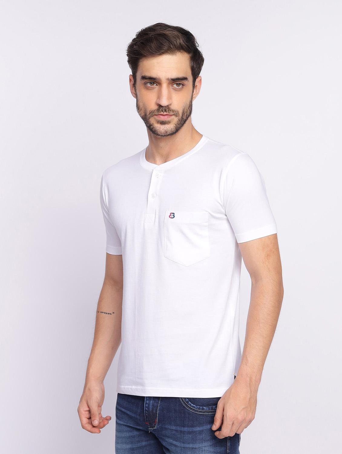 white plain short sleeve t-shirt - 20601491 - Standard Image - 1