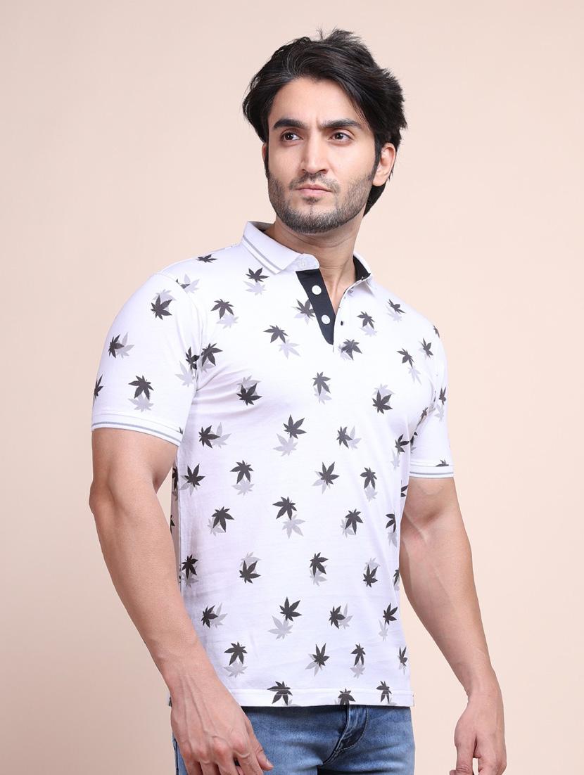 man leaf print t-shirt - 20601515 -  Standard Image - 1