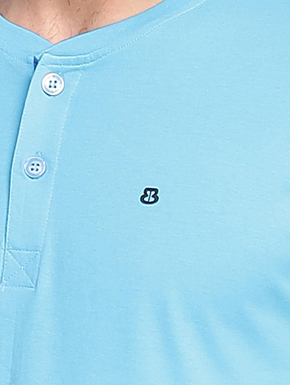 light blue plain long sleeve t-shirt - 20601517 - Standard Image - 4
