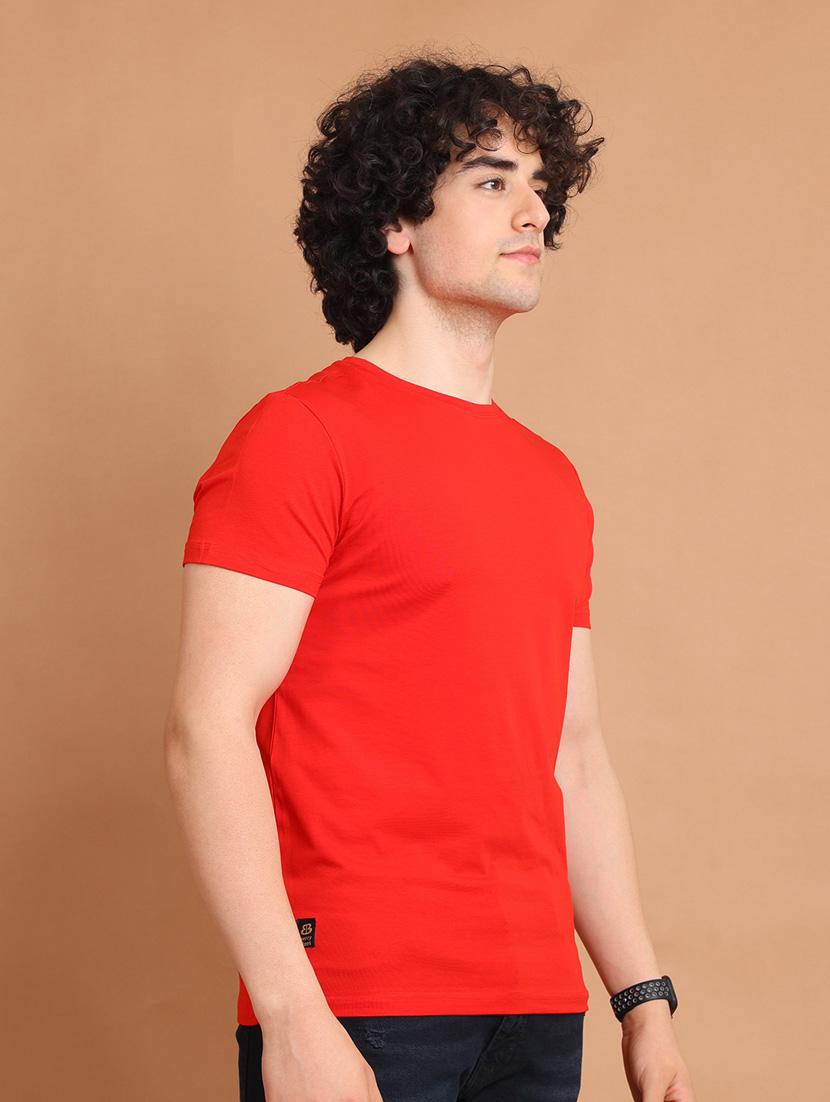 red plain short sleeve t-shirt - 20601522 - Standard Image - 1