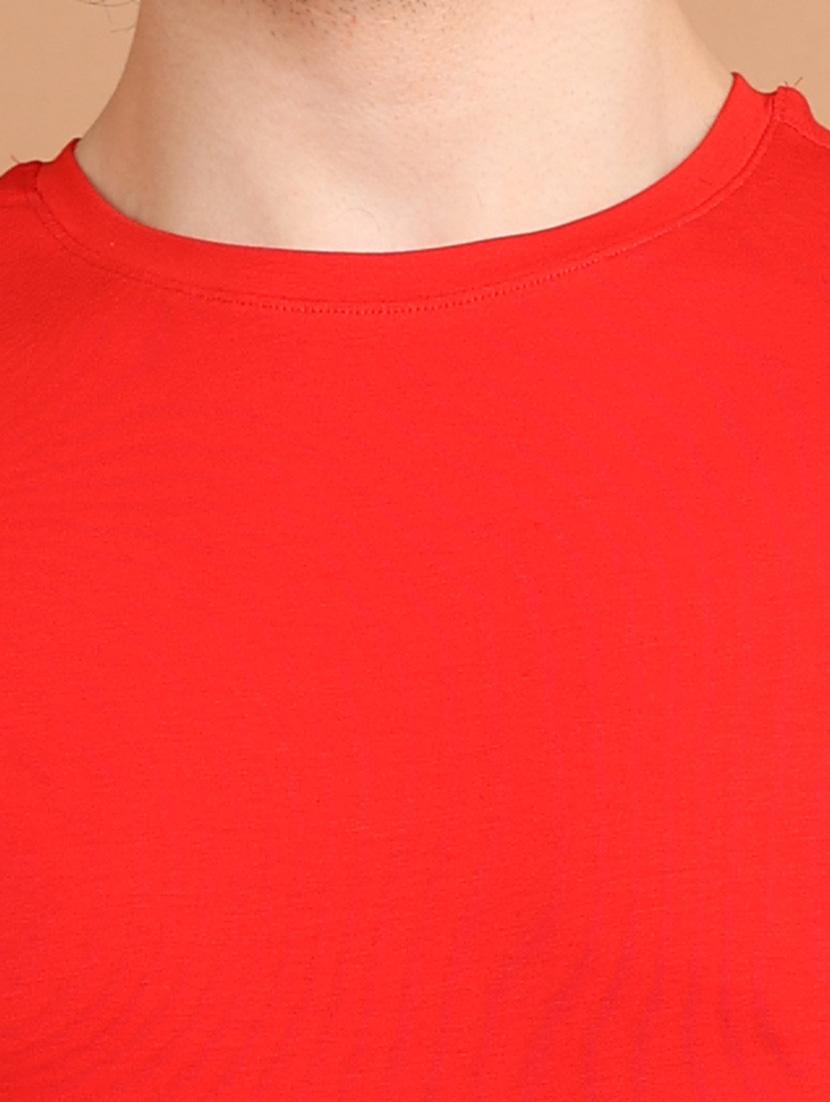 red plain short sleeve t-shirt - 20601522 - Standard Image - 4