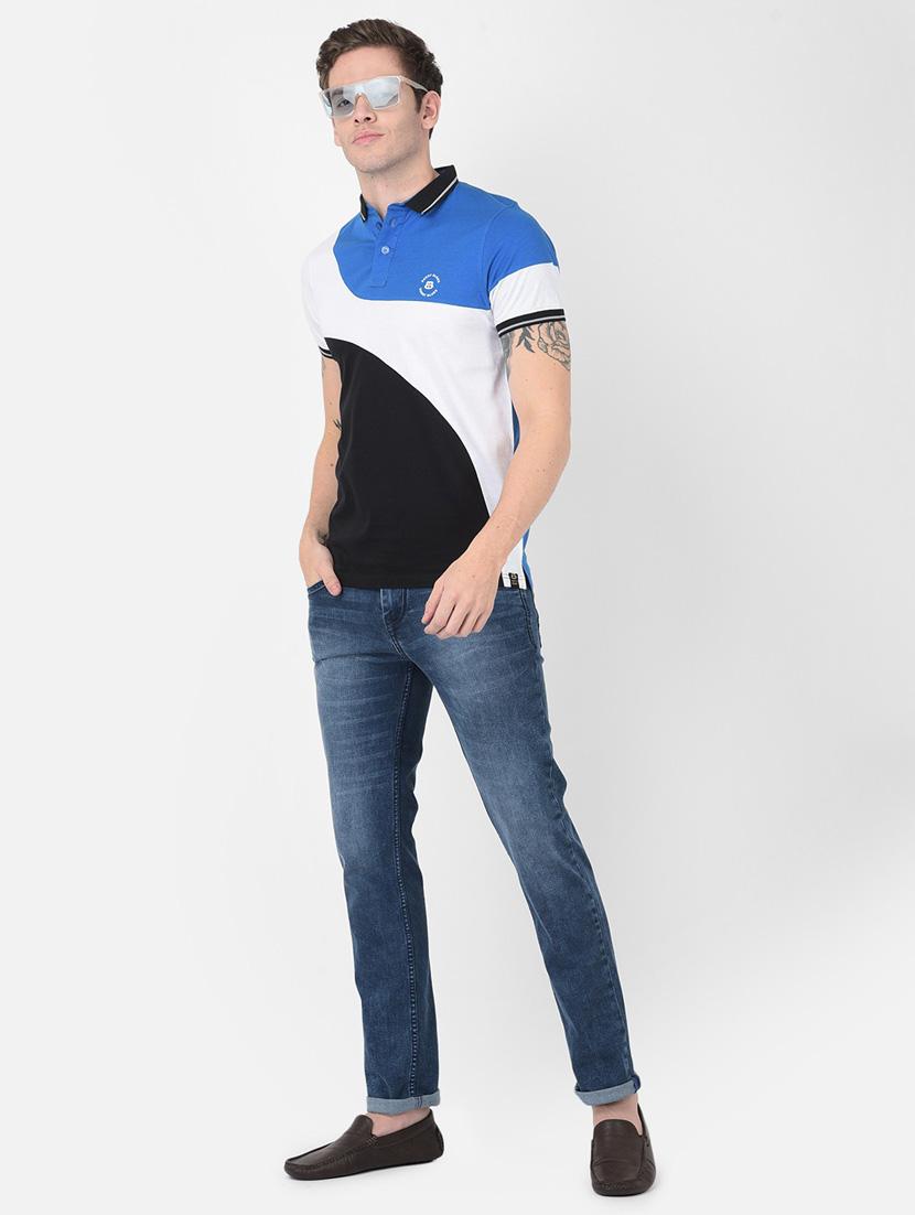 men color block short sleeve polo t-shirt - 20601529 - Standard Image - 4