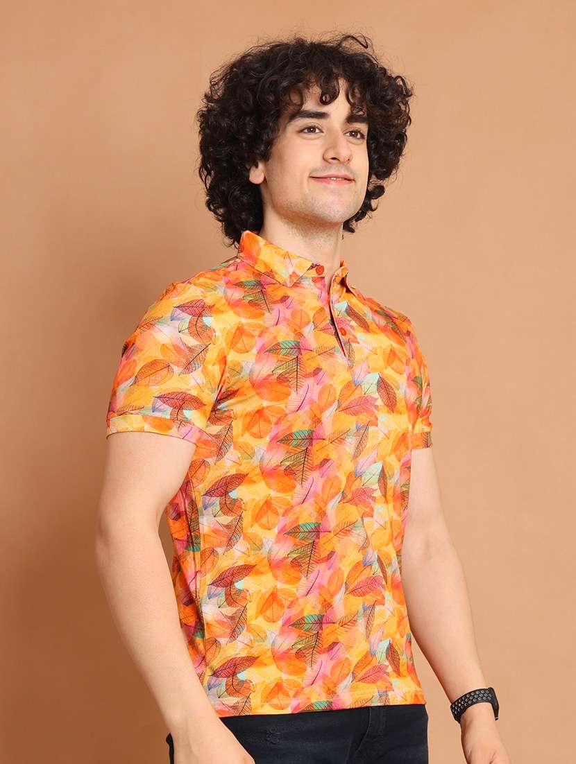 man polo neck t-shirt - 20601538 - Standard Image - 1