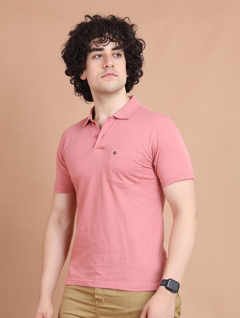 man polo neck solid t-shirt - 20601625 - Standard Image - 1