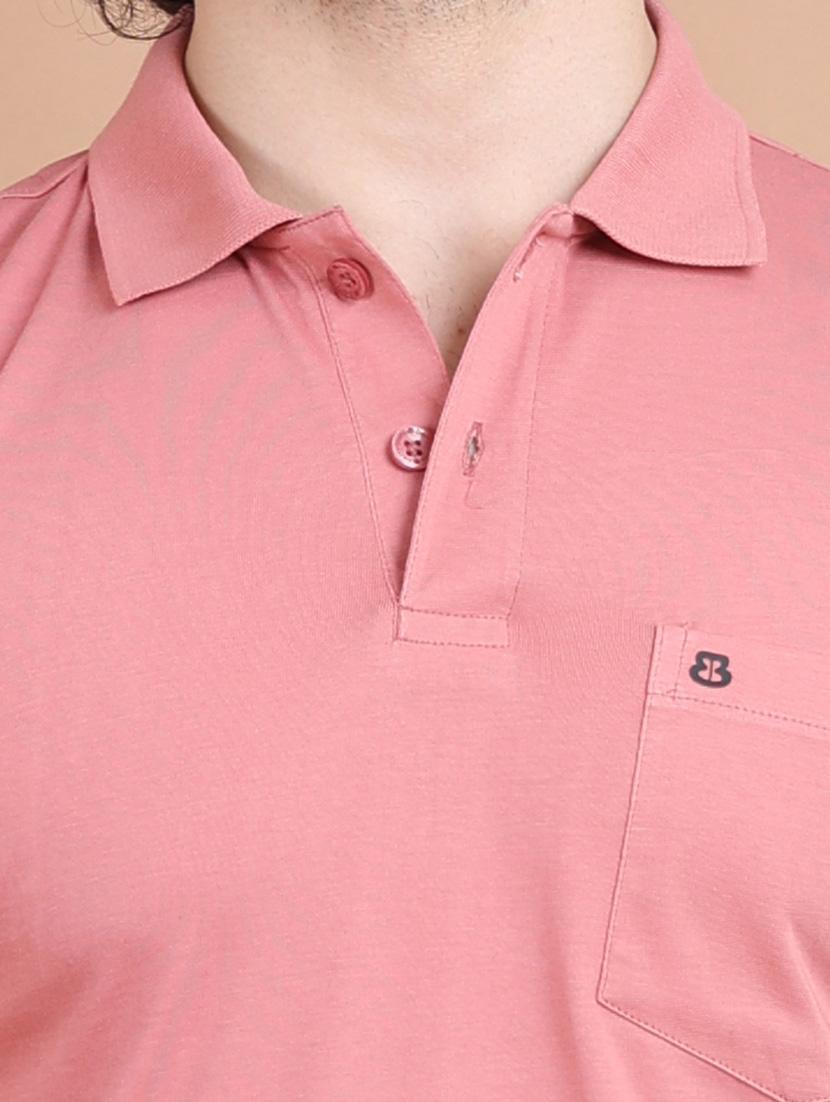man polo neck solid t-shirt - 20601625 - Standard Image - 4