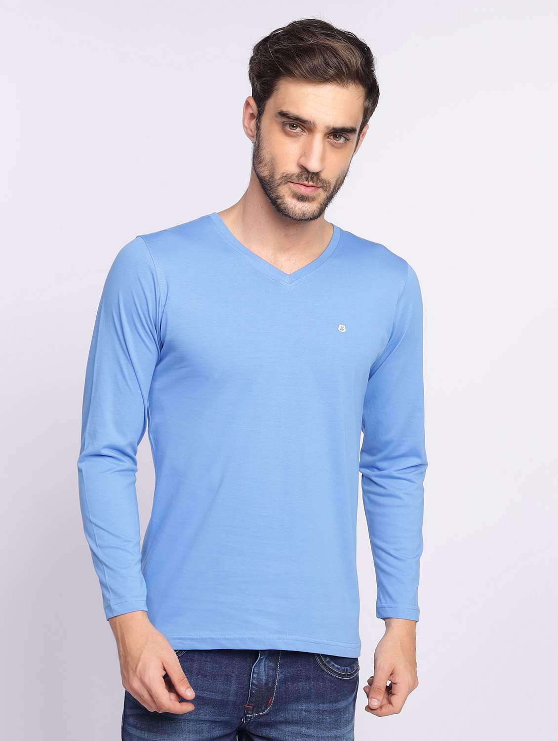 man v-neck t-shirt