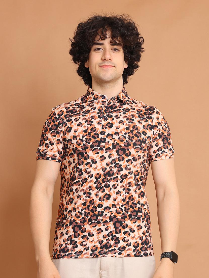 multi colored printed short sleeve t-shirt - 20601664 - Zoom Image - 0