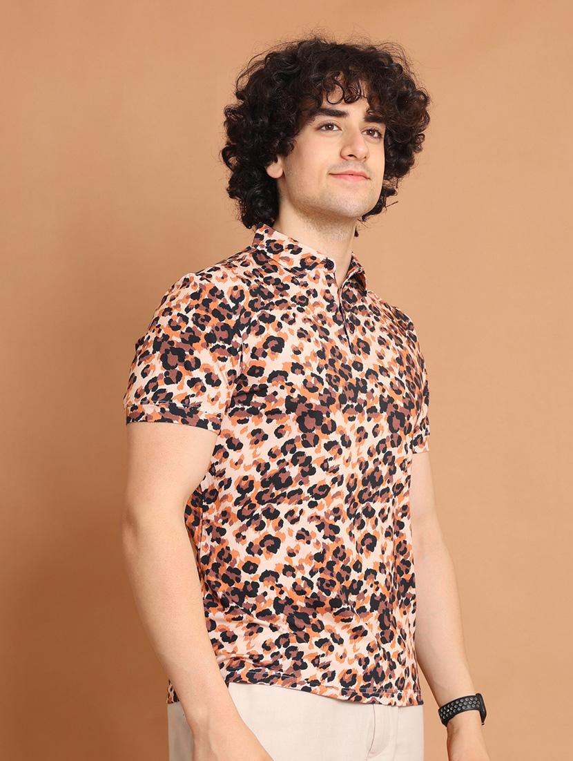 multi colored printed short sleeve t-shirt - 20601664 - Standard Image - 1