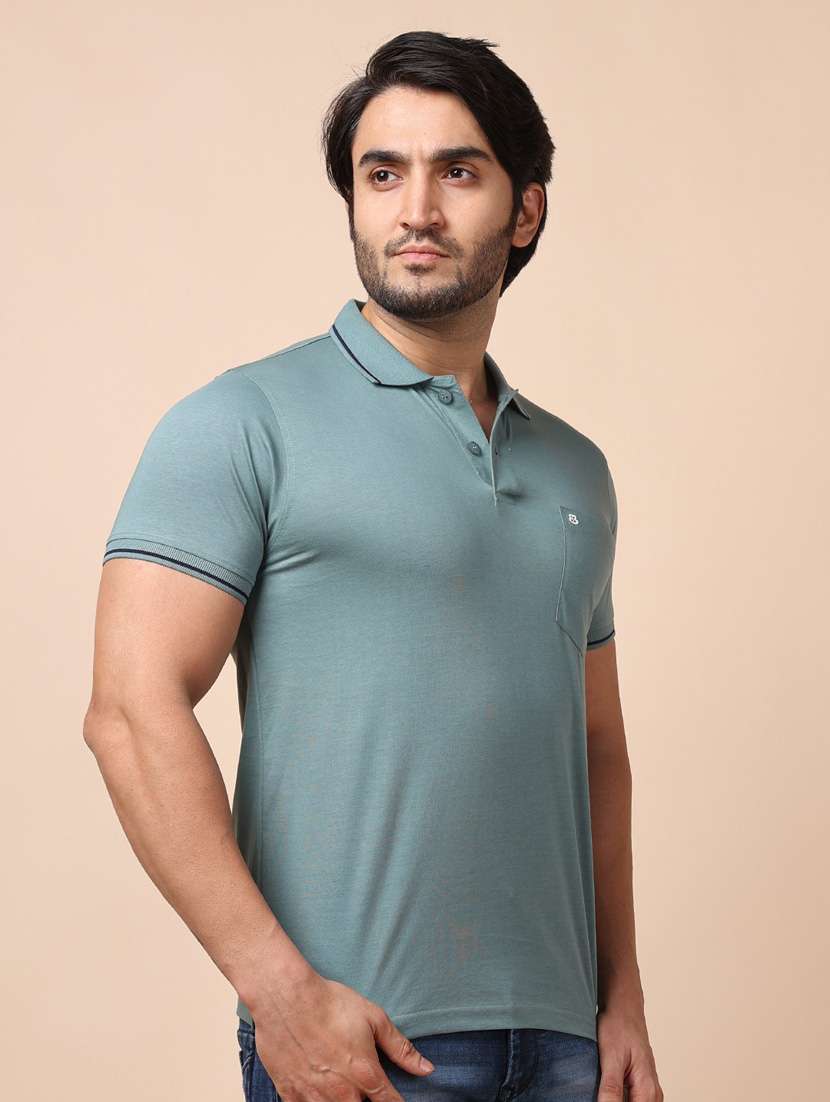 man polo neck t-shirt - 20601685 -  Standard Image - 1