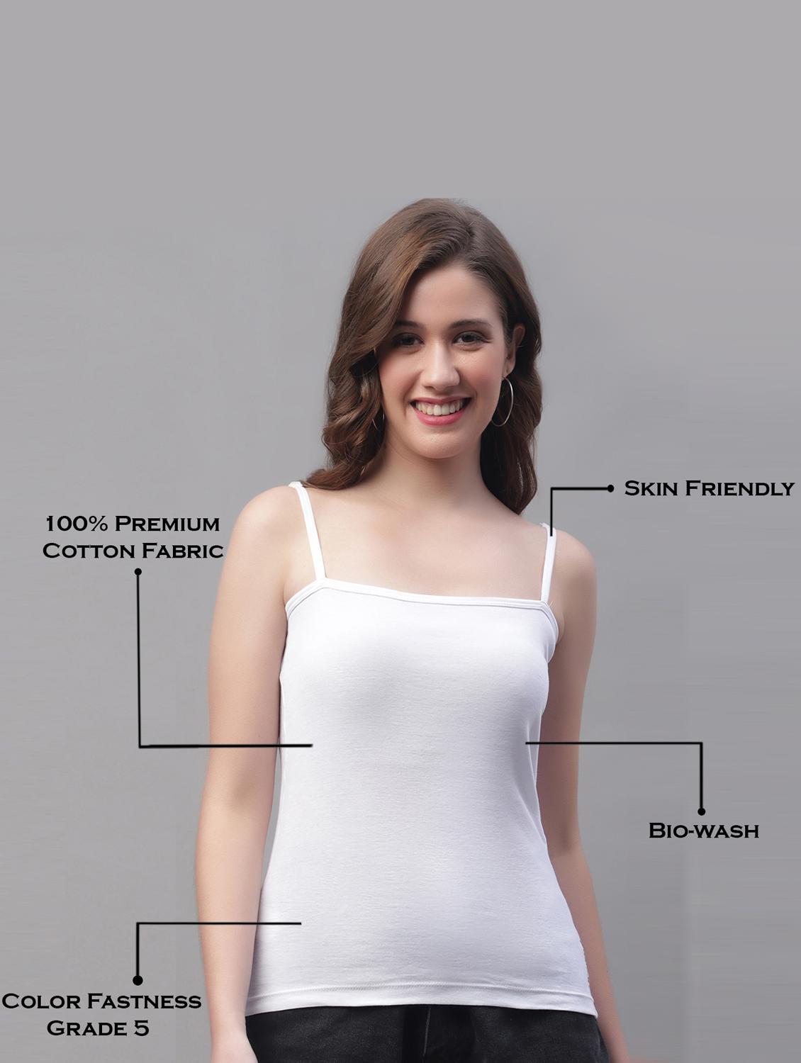 pack of 2 women solid camisole - 20601935 - Standard Image - 4
