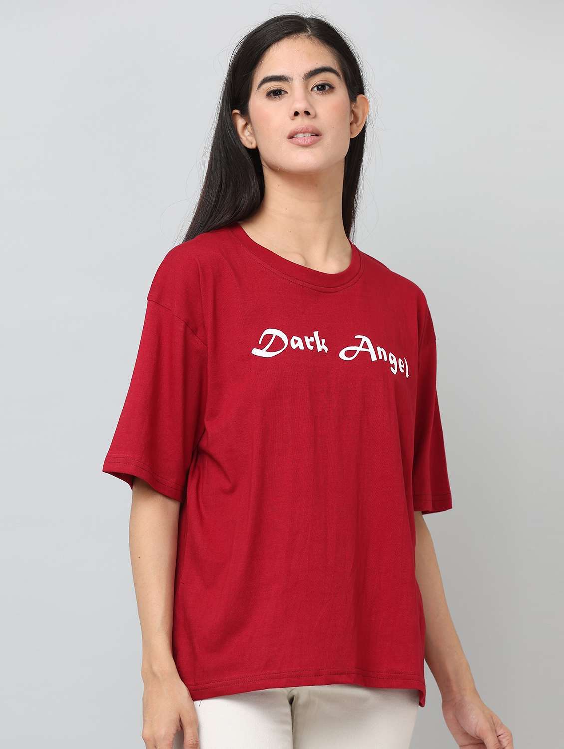 women back print short sleeves t-shirt